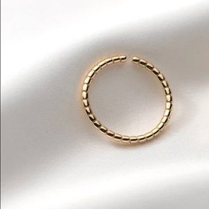 Line Ring 925 Sterling Silver 18K Gold Plated